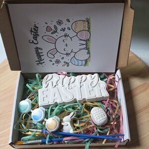DIY Paint it yourself Happy Easter Craft Set with Paints